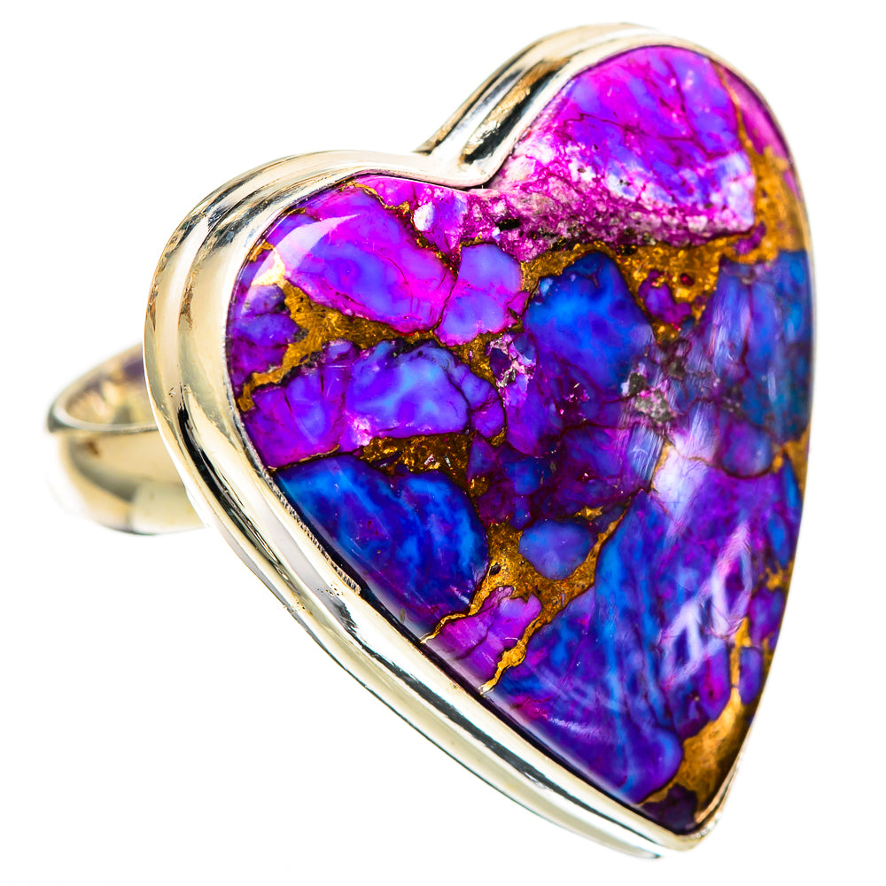 Purple Copper Composite Turquoise Rings handcrafted by Ana Silver Co - RING109703 - Photo 2