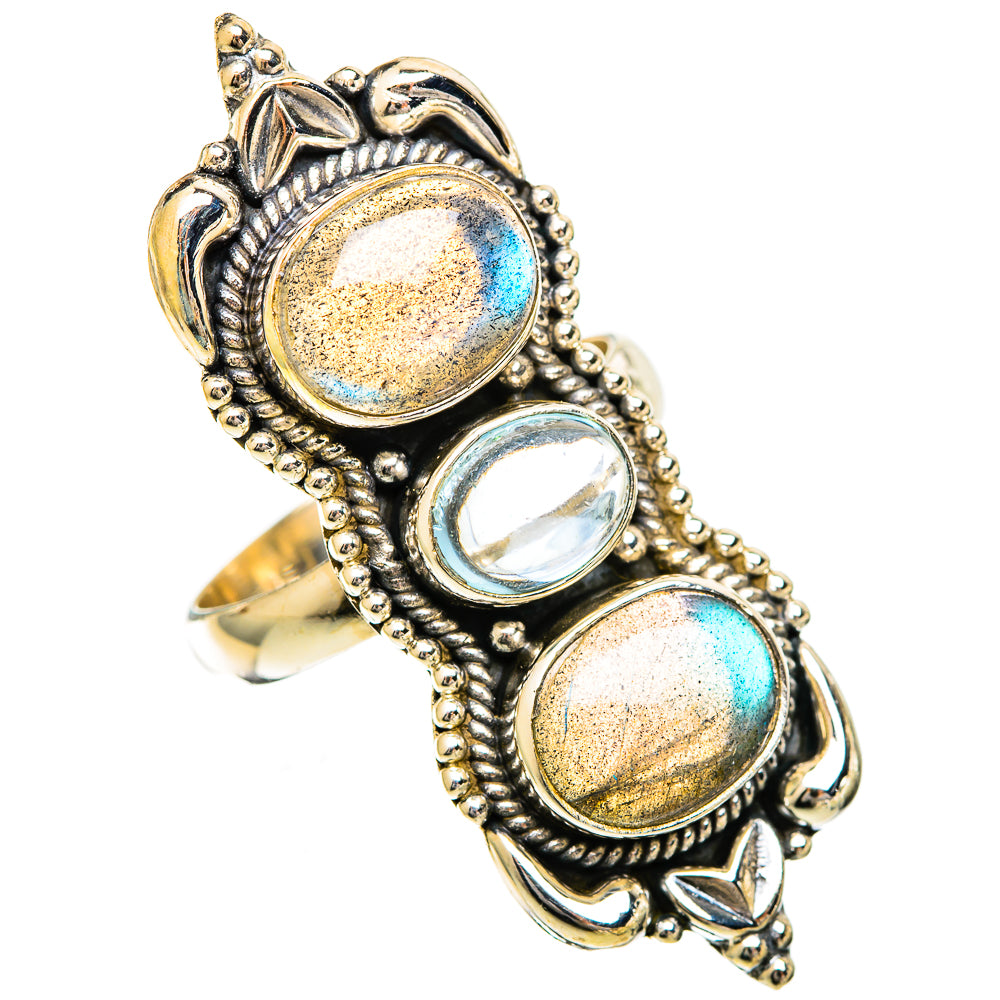 Labradorite Rings handcrafted by Ana Silver Co - RING109717 - Photo 2