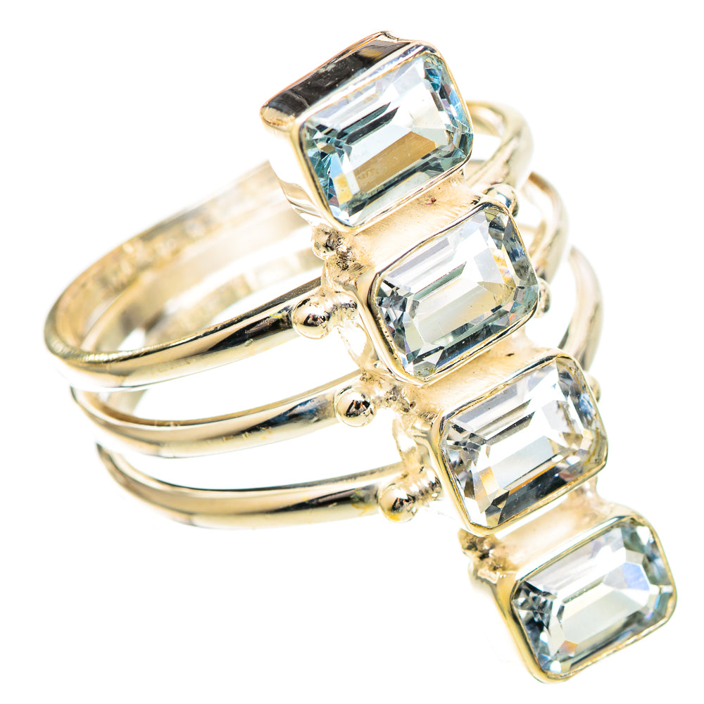Blue Topaz Rings handcrafted by Ana Silver Co - RING109721 - Photo 2