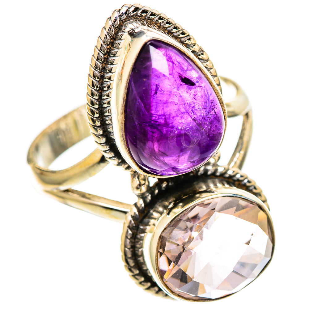 Amethyst Rings handcrafted by Ana Silver Co - RING109737 - Photo 2