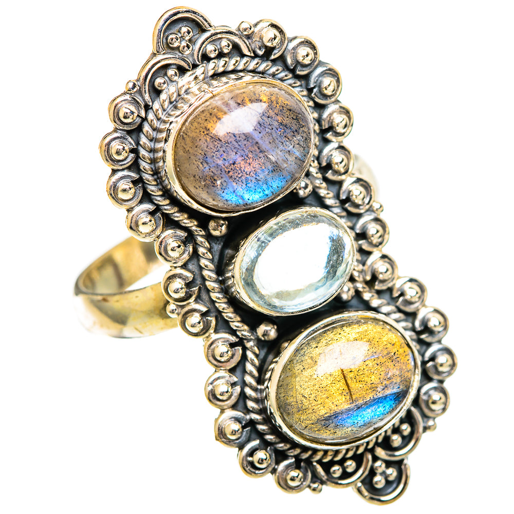 Labradorite Rings handcrafted by Ana Silver Co - RING109759 - Photo 2