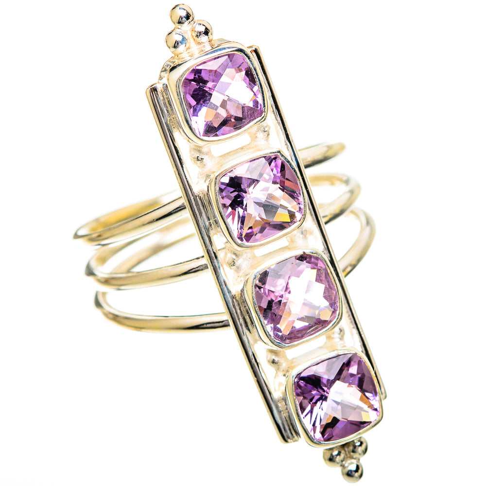 Amethyst Rings handcrafted by Ana Silver Co - RING109778 - Photo 2