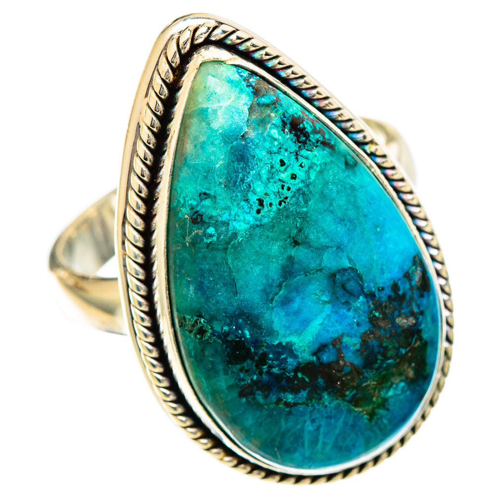 Chrysocolla Rings handcrafted by Ana Silver Co - RING109799 - Photo 2