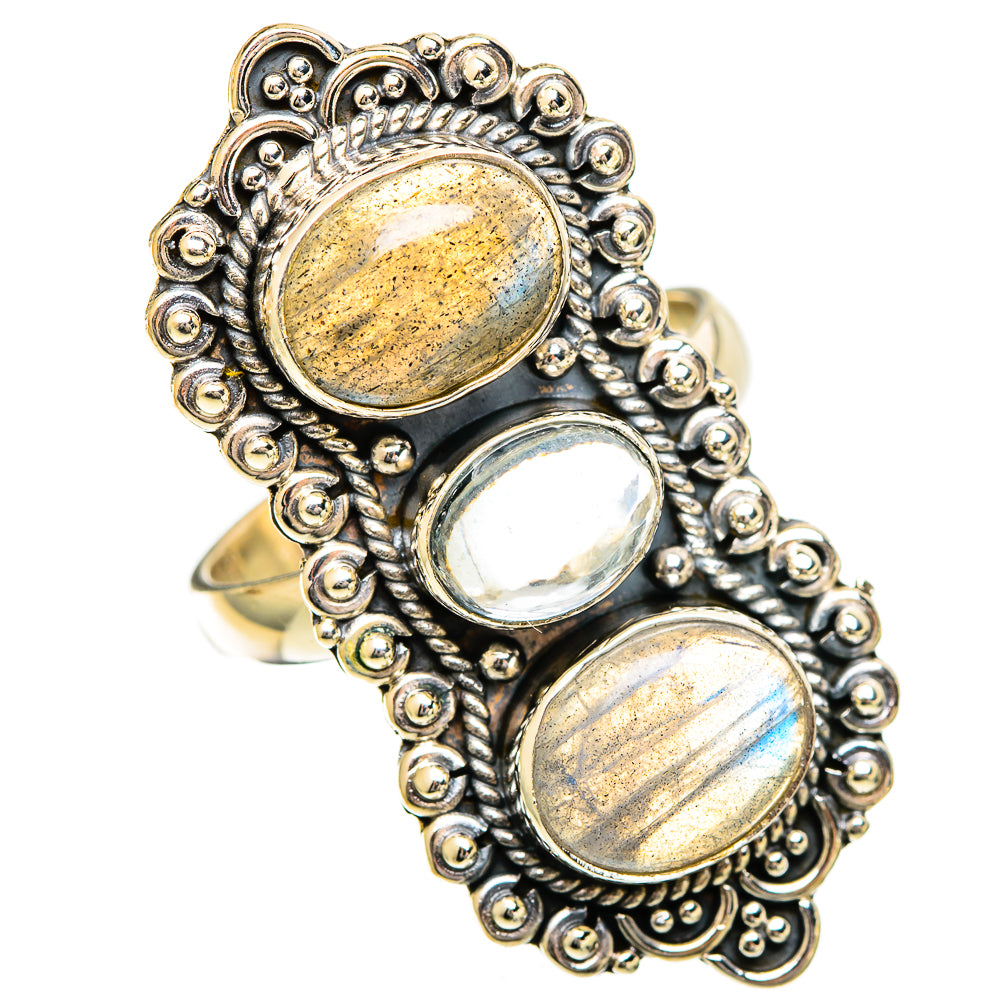 Labradorite Rings handcrafted by Ana Silver Co - RING109801 - Photo 2