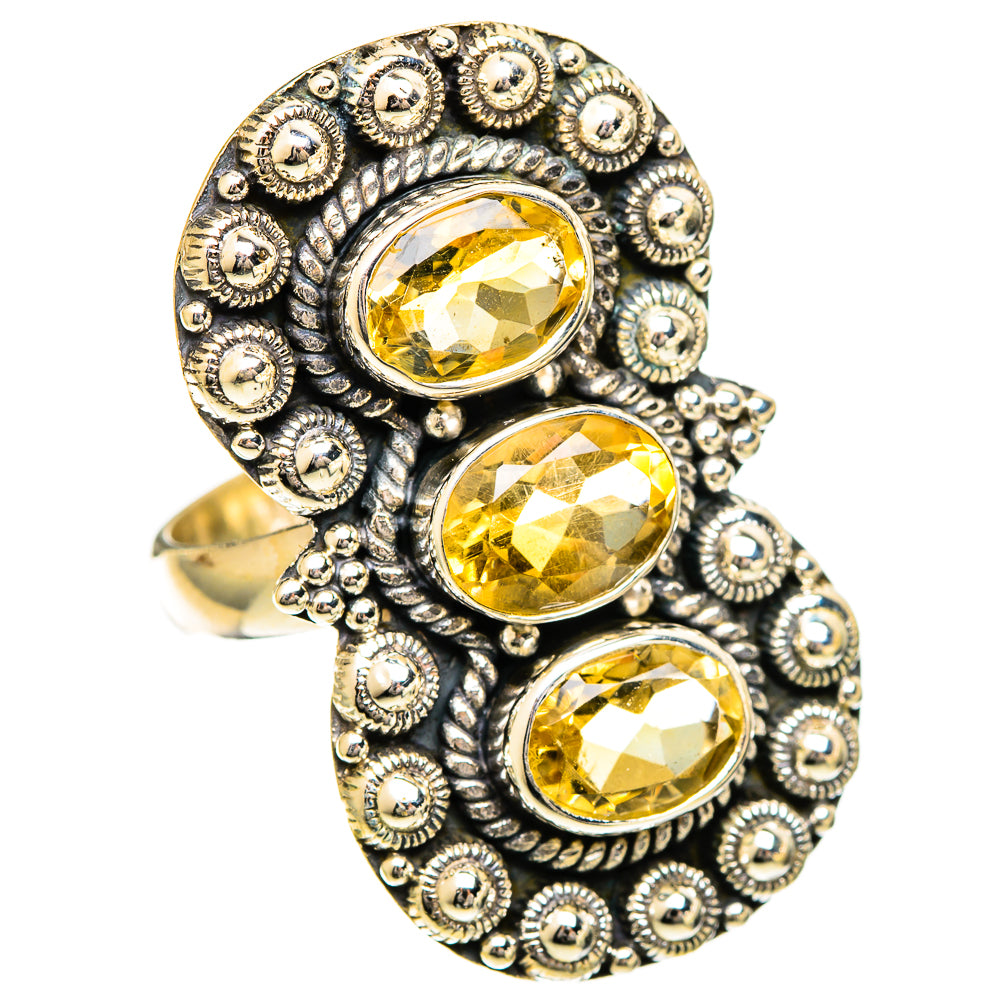Citrine Rings handcrafted by Ana Silver Co - RING109814 - Photo 2