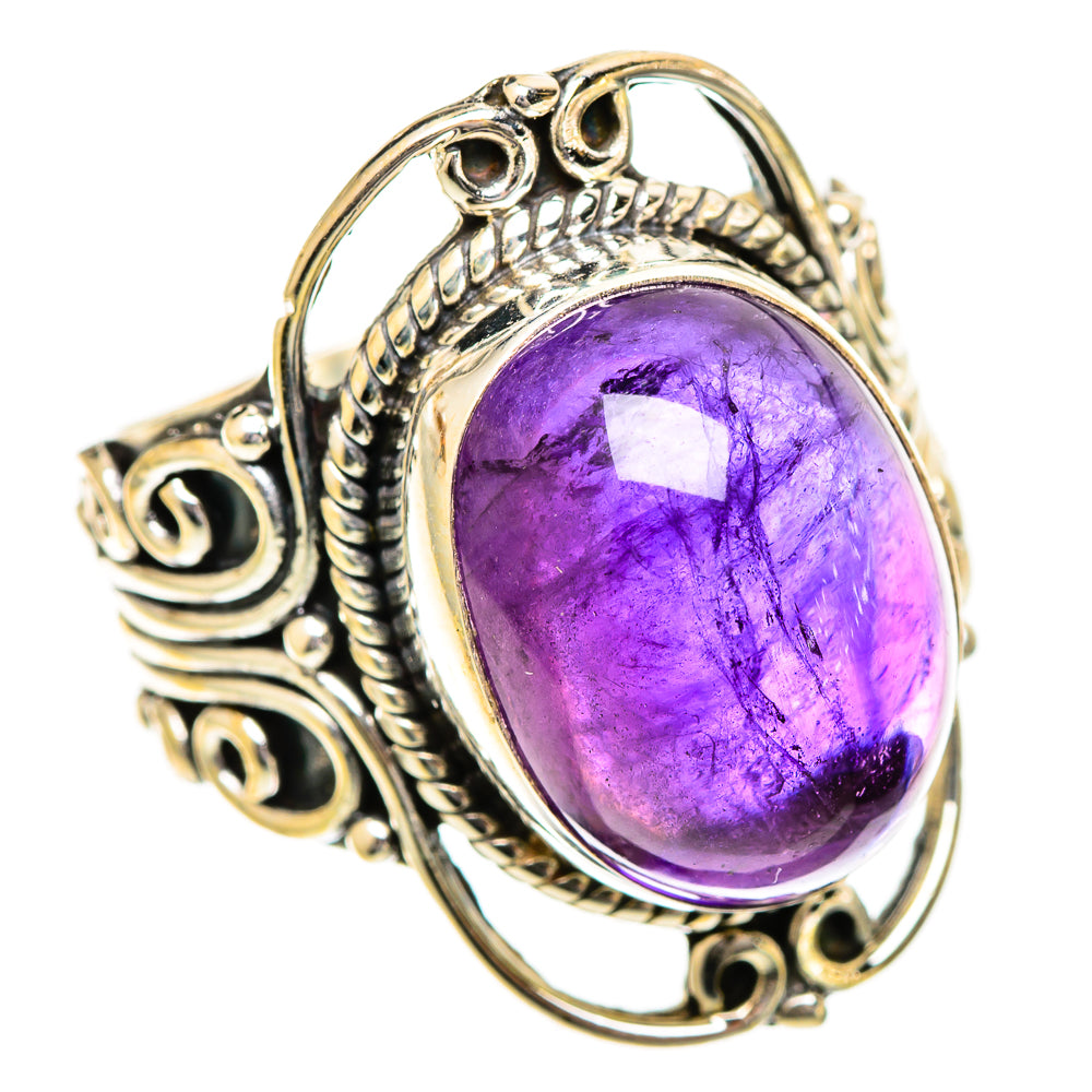 Amethyst Rings handcrafted by Ana Silver Co - RING109817 - Photo 2