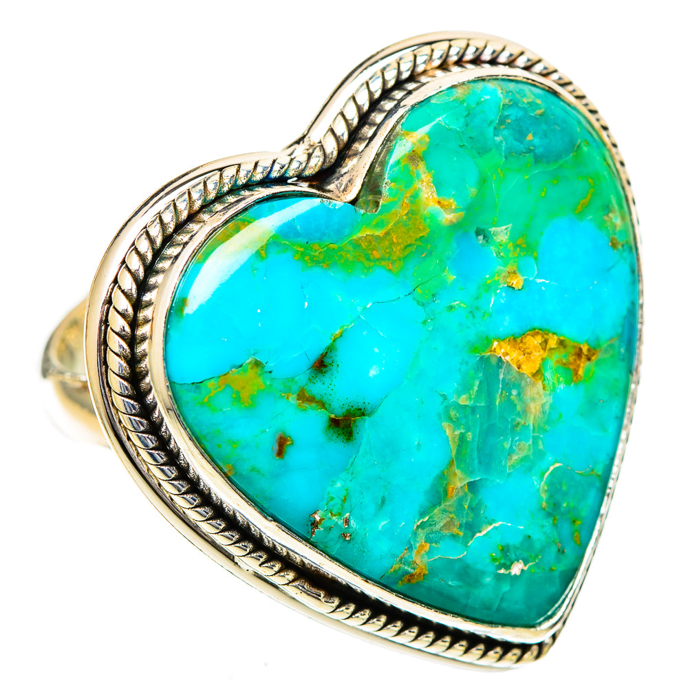Chrysocolla Rings handcrafted by Ana Silver Co - RING109832 - Photo 2