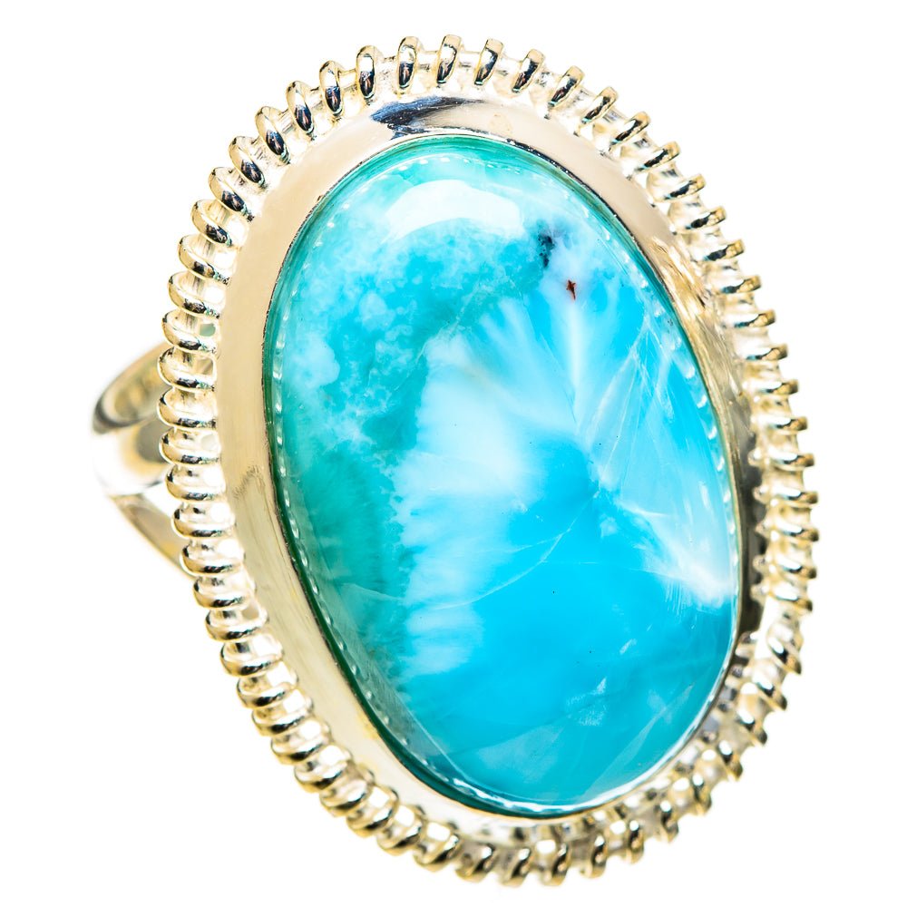 Larimar Rings handcrafted by Ana Silver Co - RING109872 - Photo 2
