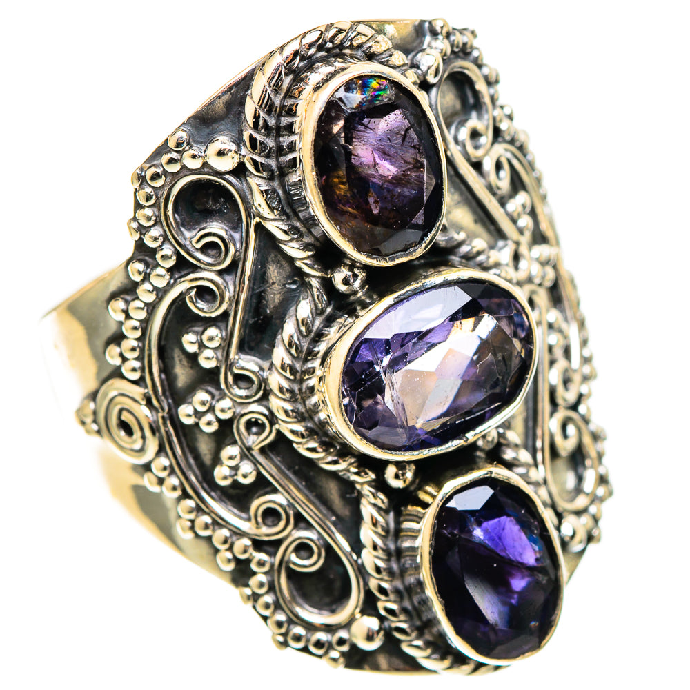 Violet Spinel Rings handcrafted by Ana Silver Co - RING109917 - Photo 2