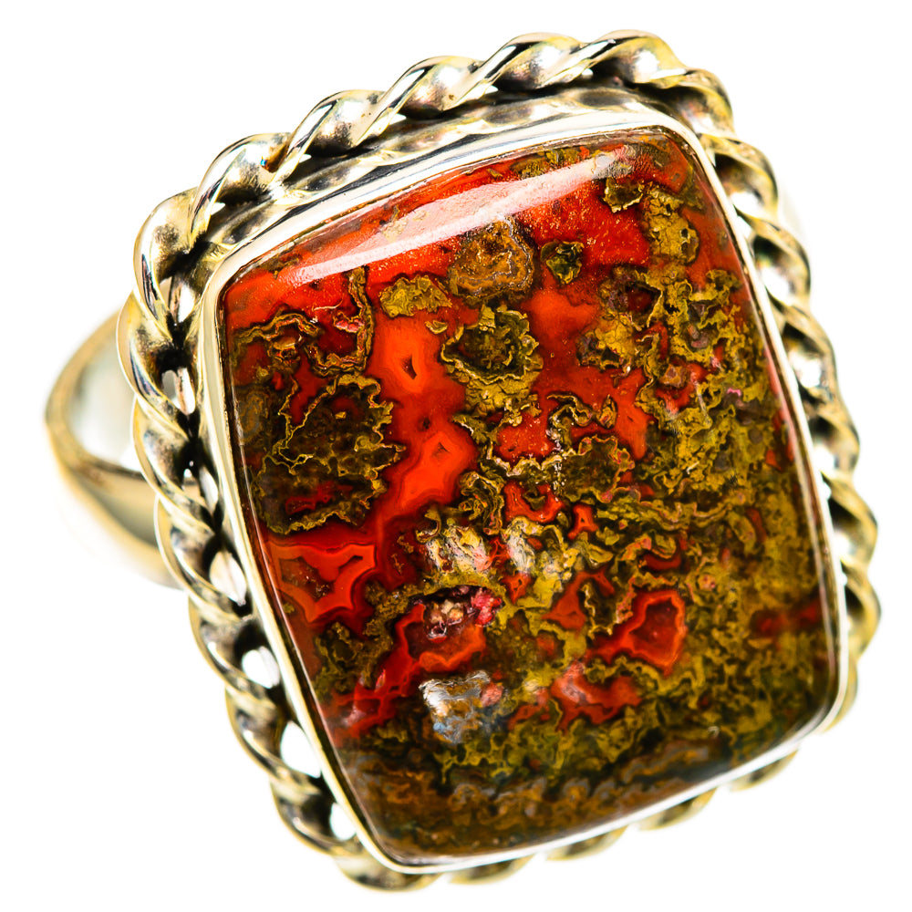Moroccan Agate Rings handcrafted by Ana Silver Co - RING110064 - Photo 2