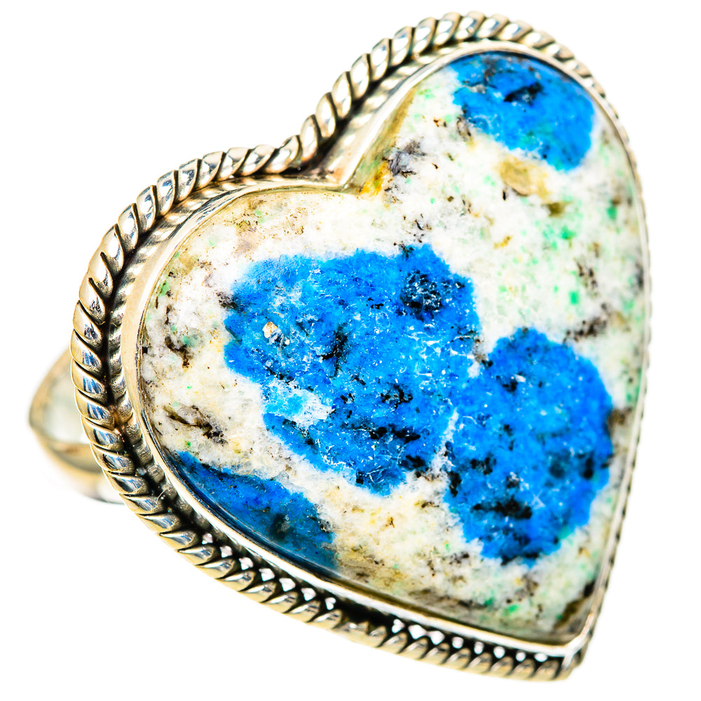 K2 Blue Azurite Rings handcrafted by Ana Silver Co - RING110086 - Photo 2