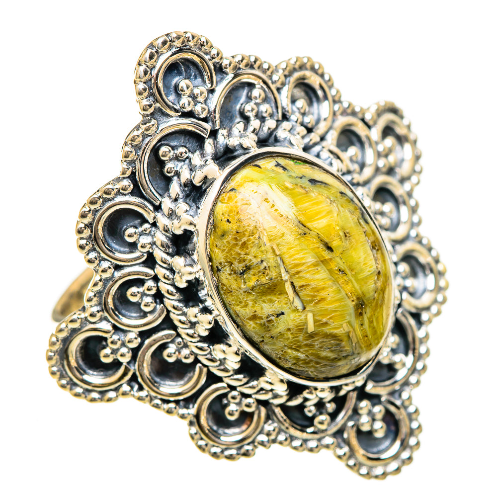 Rainforest Jasper Rings handcrafted by Ana Silver Co - RING110098 - Photo 2