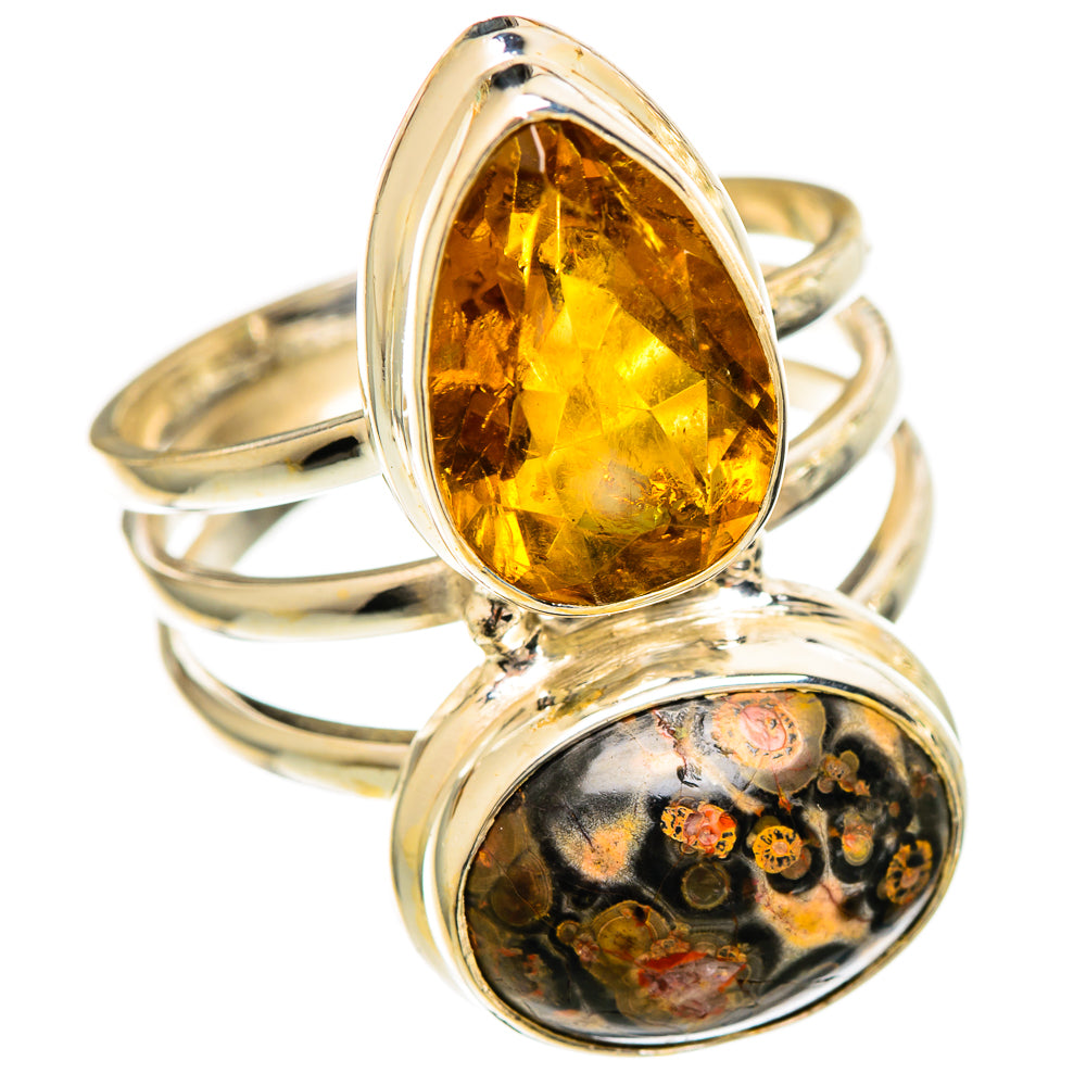Crinoid Fossil Rings handcrafted by Ana Silver Co - RING110119 - Photo 2