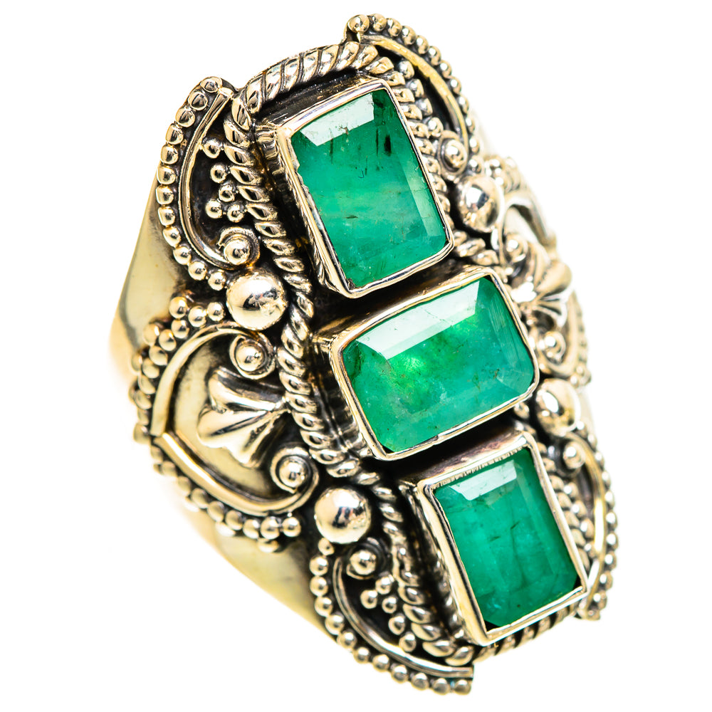 Emerald Rings handcrafted by Ana Silver Co - RING110133 - Photo 2