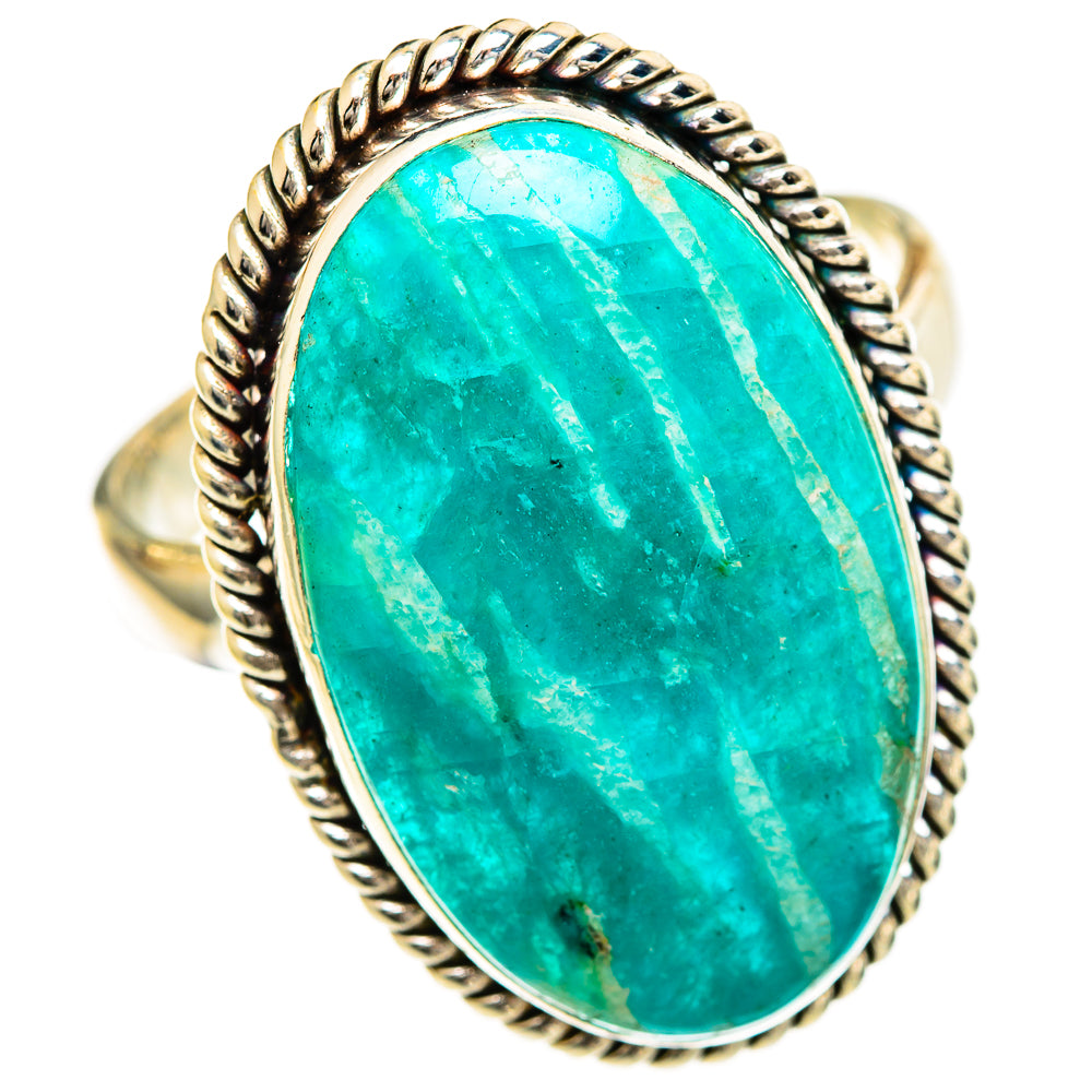 Amazonite Rings handcrafted by Ana Silver Co - RING110134 - Photo 2
