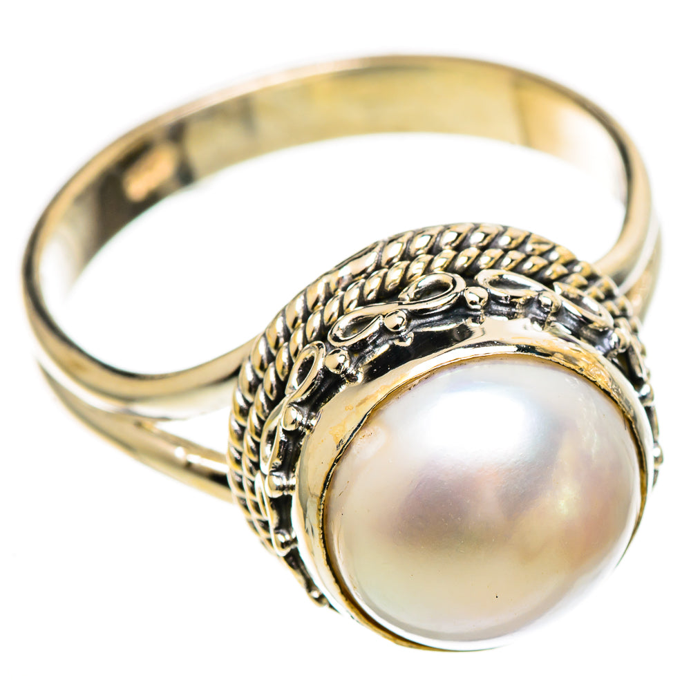 Cultured Pearl Rings handcrafted by Ana Silver Co - RING110169 - Photo 2