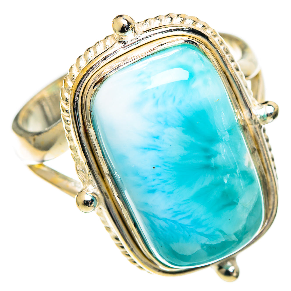 Larimar Rings handcrafted by Ana Silver Co - RING110176 - Photo 2