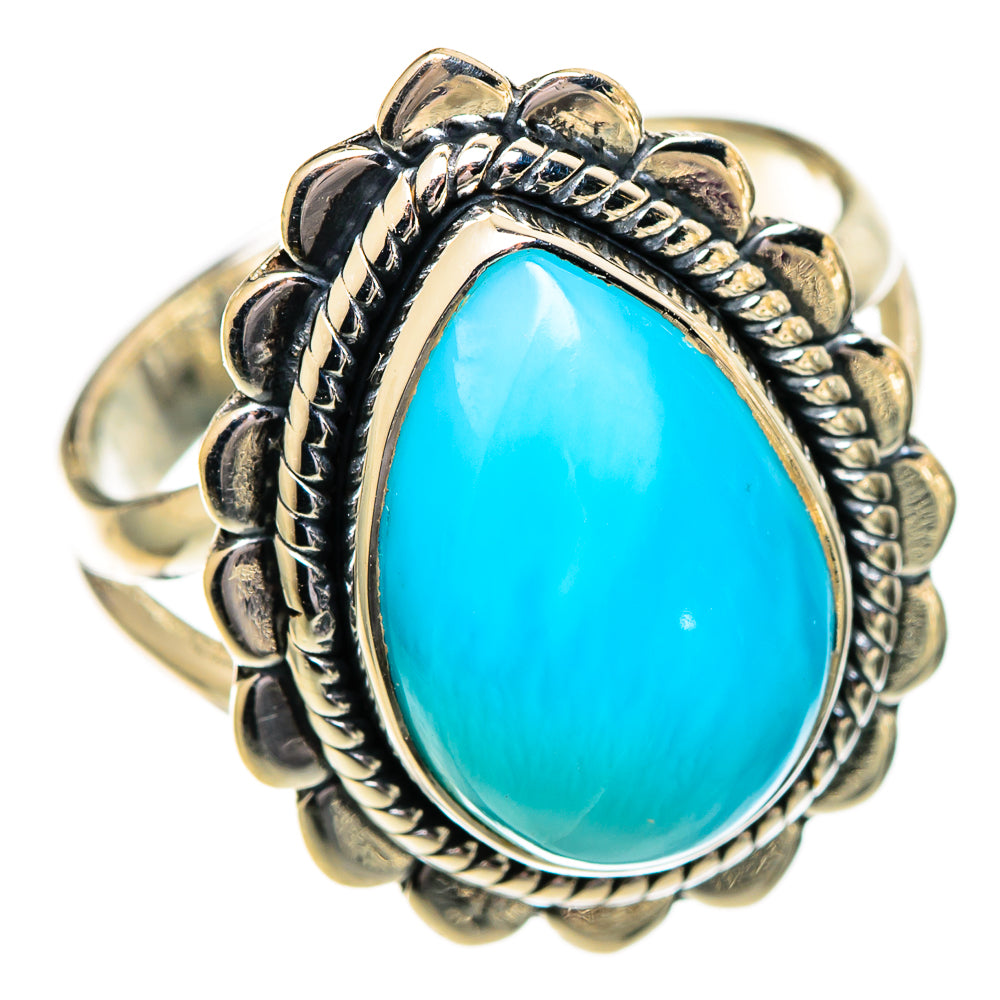 Larimar Rings handcrafted by Ana Silver Co - RING110177 - Photo 2