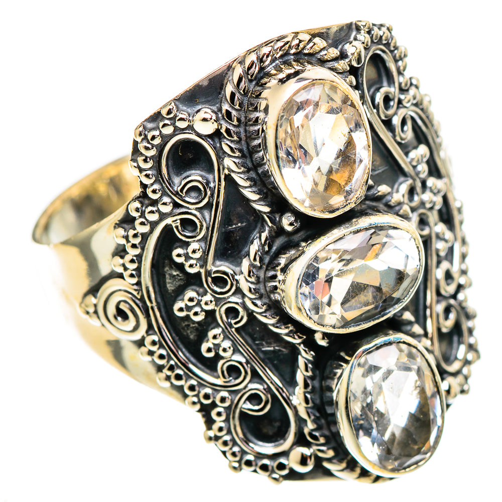 White Quartz Rings handcrafted by Ana Silver Co - RING110199 - Photo 2
