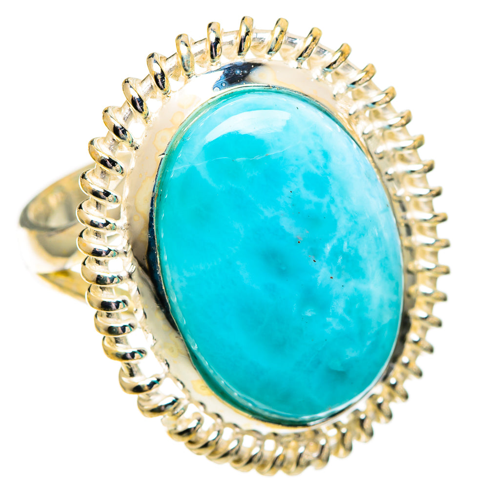 Larimar Rings handcrafted by Ana Silver Co - RING110233 - Photo 2