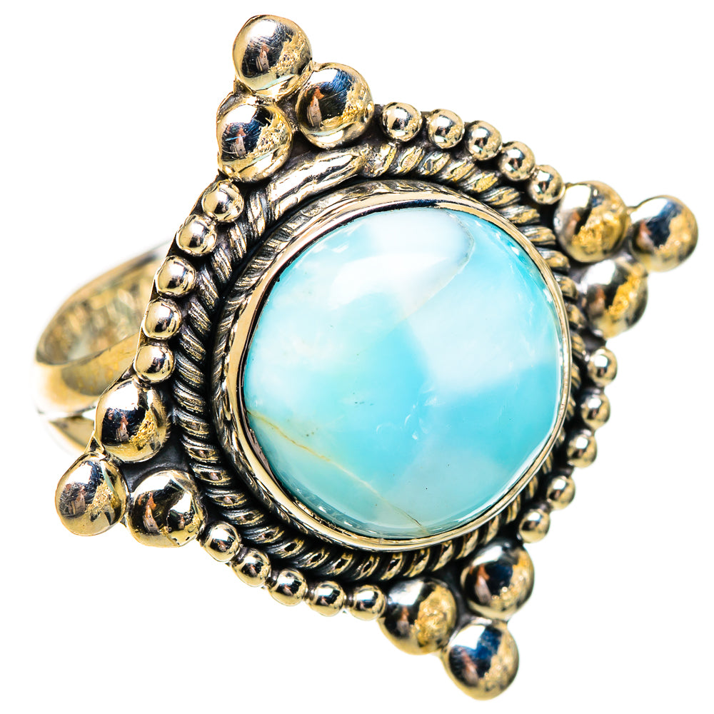 Larimar Rings handcrafted by Ana Silver Co - RING110236 - Photo 2