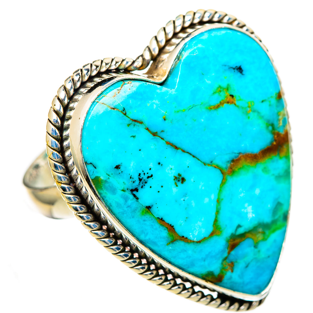 Chrysocolla Rings handcrafted by Ana Silver Co - RING110259 - Photo 2