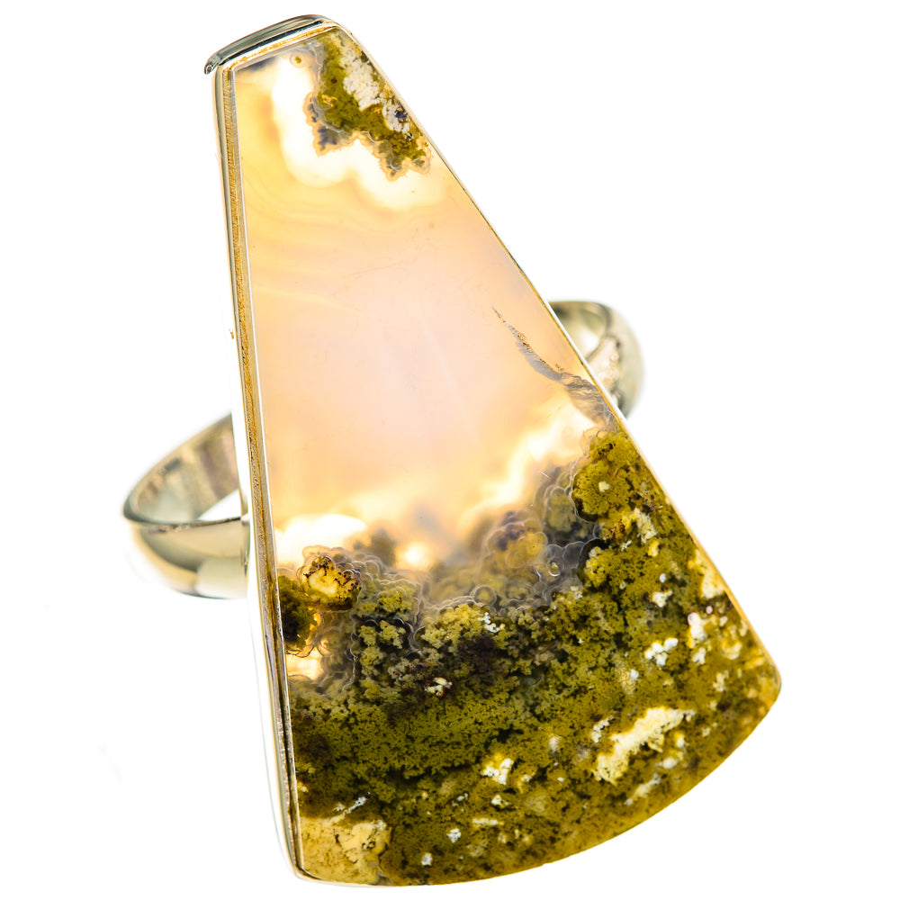 Plume Agate Rings handcrafted by Ana Silver Co - RING110264 - Photo 2