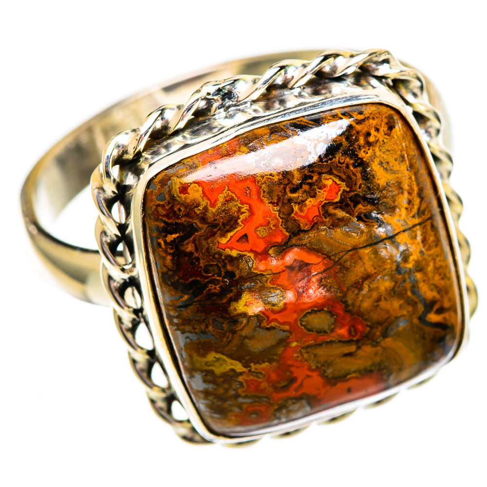 Moroccan Agate Rings handcrafted by Ana Silver Co - RING110272 - Photo 2