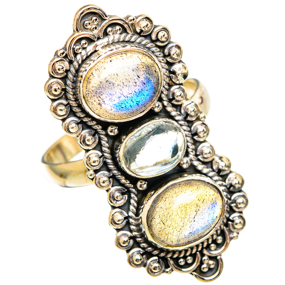 Labradorite Rings handcrafted by Ana Silver Co - RING110296 - Photo 2