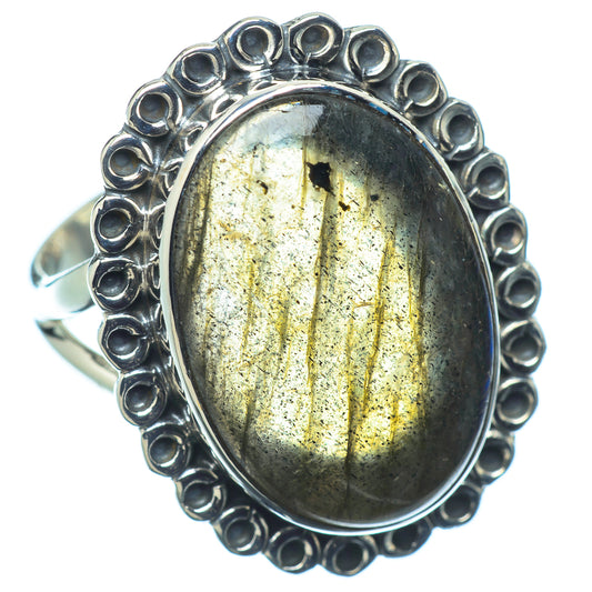 Labradorite Rings handcrafted by Ana Silver Co - RING11029