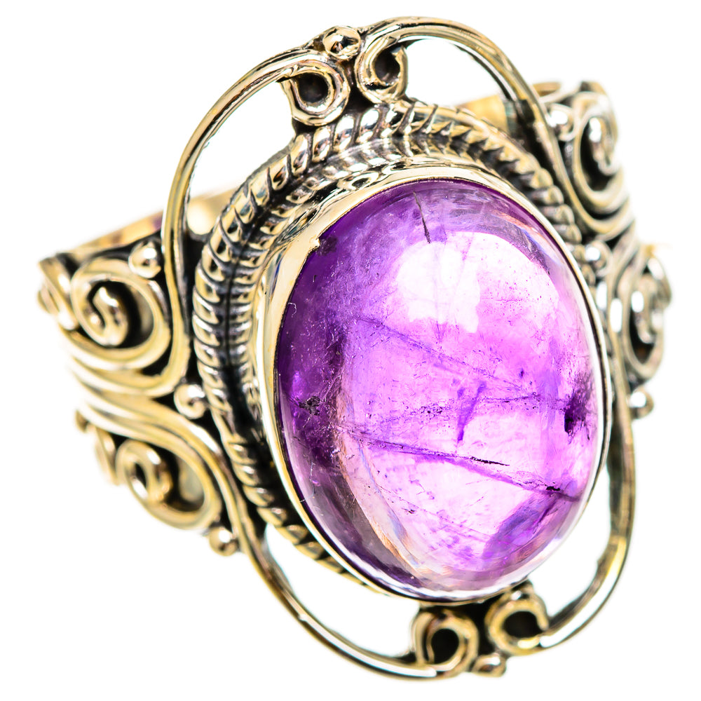 Amethyst Rings handcrafted by Ana Silver Co - RING110320 - Photo 2