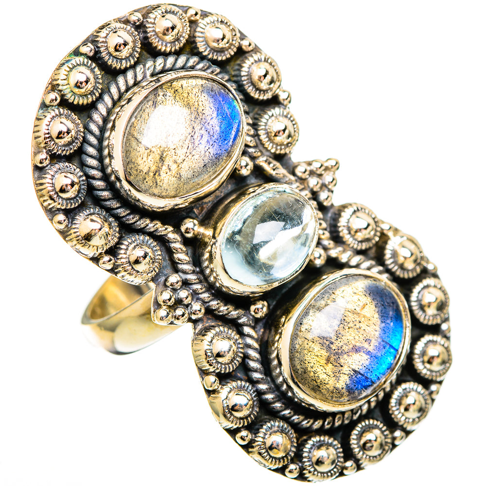 Labradorite Rings handcrafted by Ana Silver Co - RING110338 - Photo 2