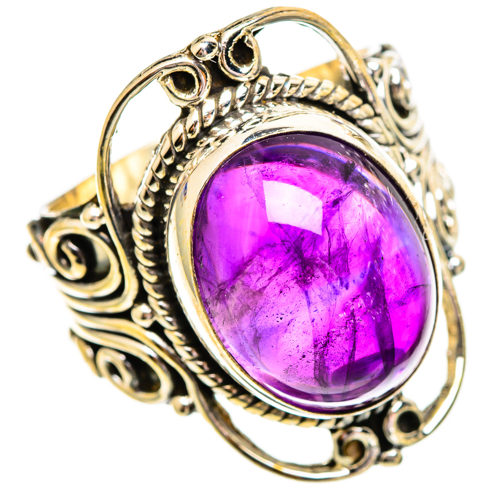 Amethyst Rings handcrafted by Ana Silver Co - RING110361 - Photo 2