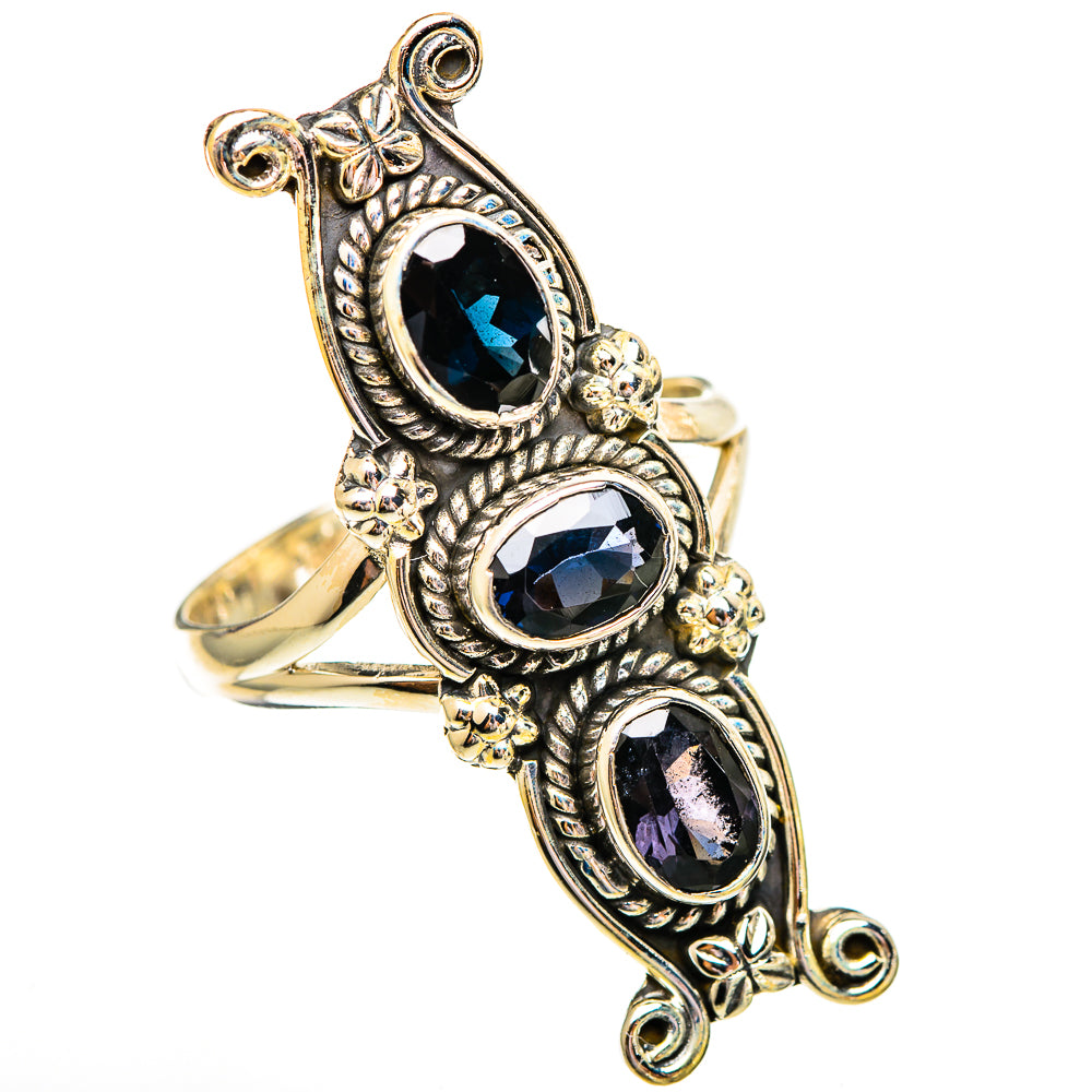 Blue Spinel Rings handcrafted by Ana Silver Co - RING110379 - Photo 2