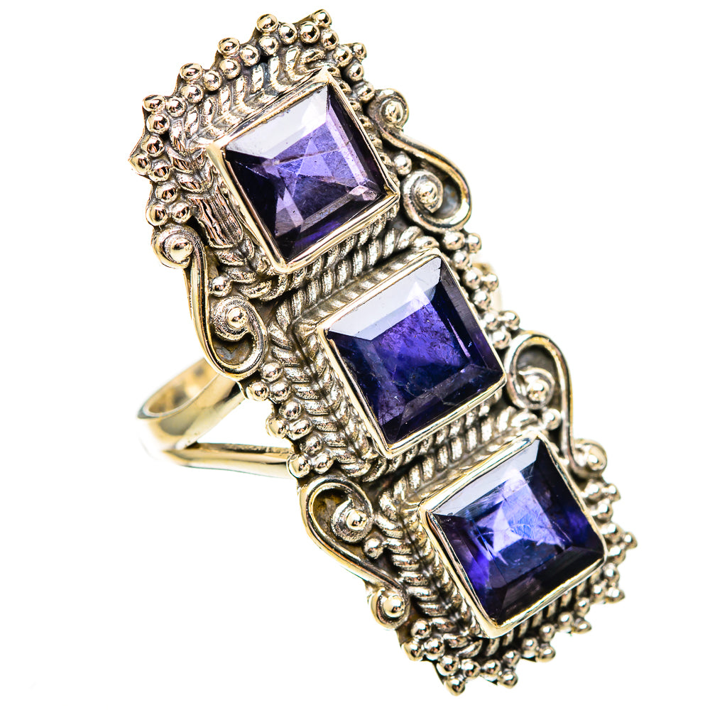 Violet Spinel Rings handcrafted by Ana Silver Co - RING110400 - Photo 2