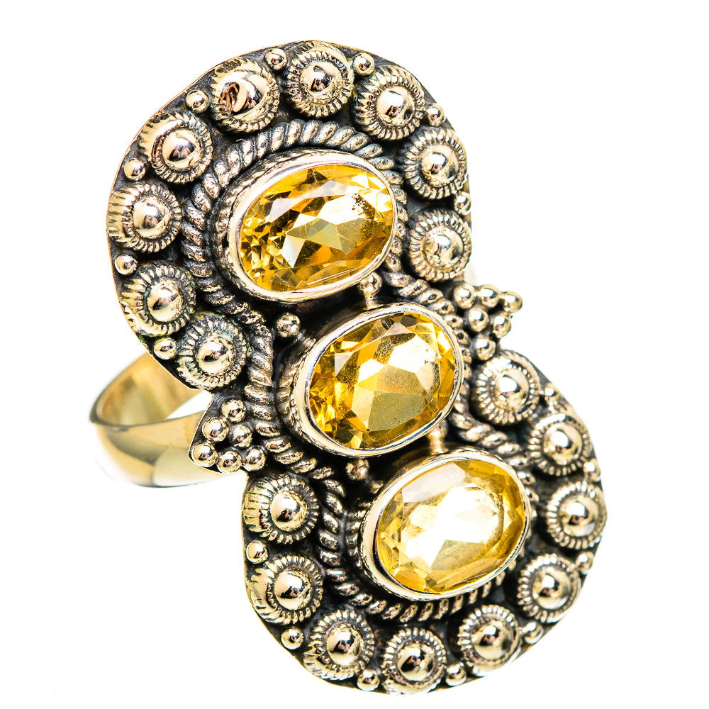 Citrine Rings handcrafted by Ana Silver Co - RING110434 - Photo 2