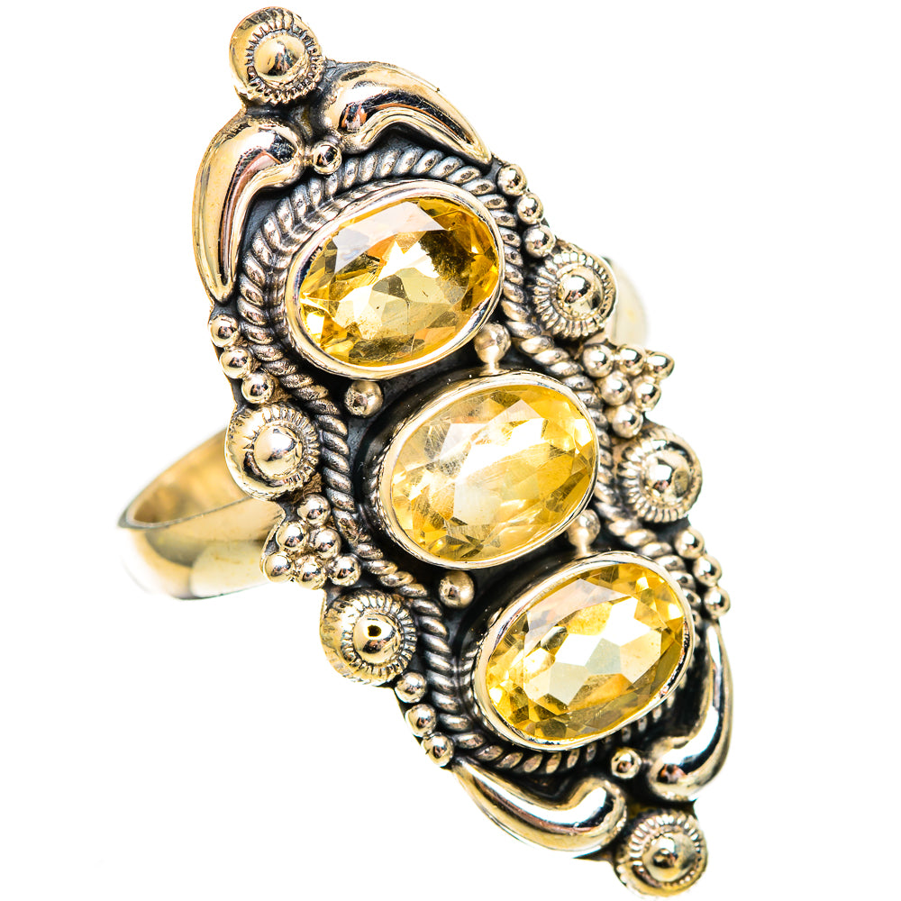 Citrine Rings handcrafted by Ana Silver Co - RING110435 - Photo 2