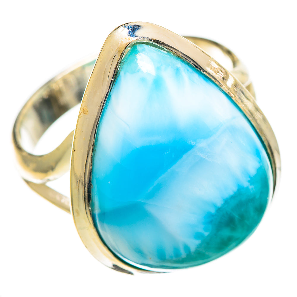 Larimar Rings handcrafted by Ana Silver Co - RING110451 - Photo 2