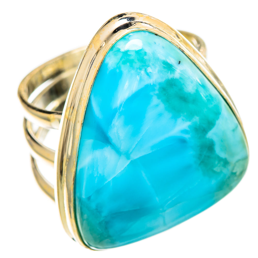 Larimar Rings handcrafted by Ana Silver Co - RING110509 - Photo 2