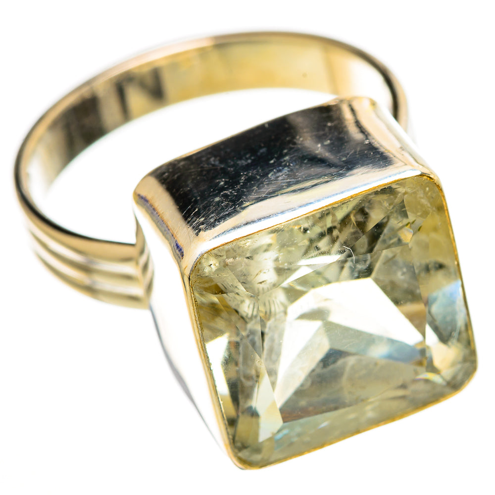 Green Amethyst Rings handcrafted by Ana Silver Co - RING110512 - Photo 2