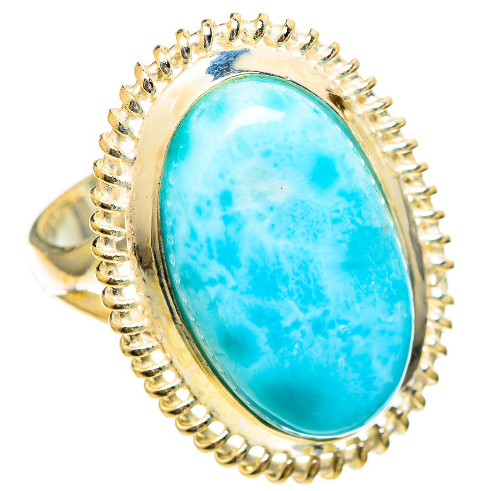 Larimar Rings handcrafted by Ana Silver Co - RING110534 - Photo 2