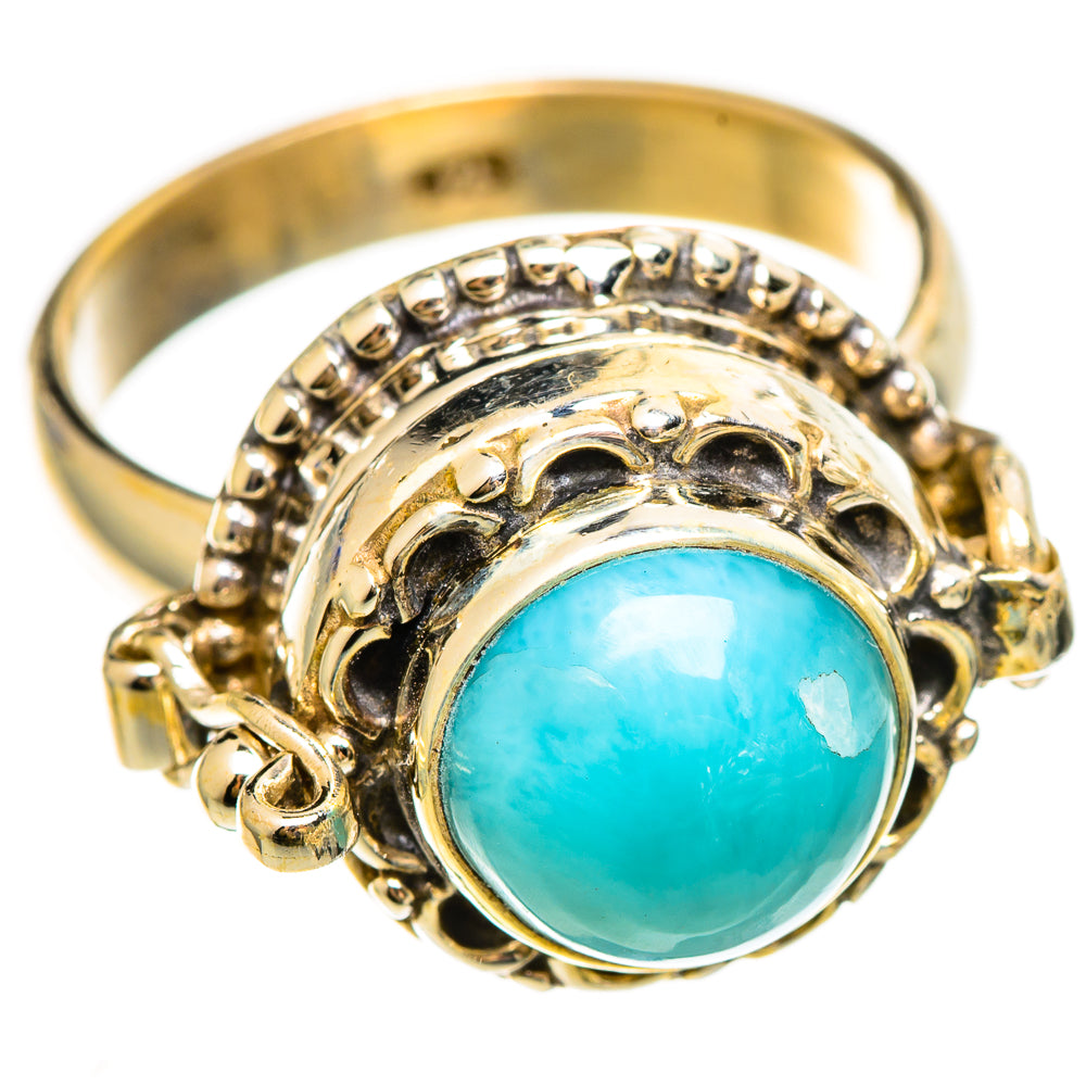 Larimar Rings handcrafted by Ana Silver Co - RING110536 - Photo 2