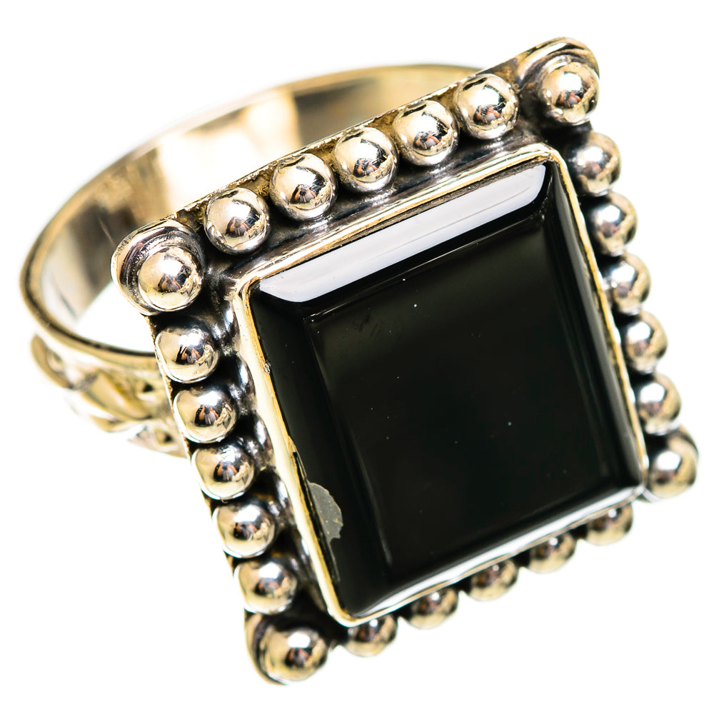 Black Onyx Rings handcrafted by Ana Silver Co - RING110549 - Photo 2