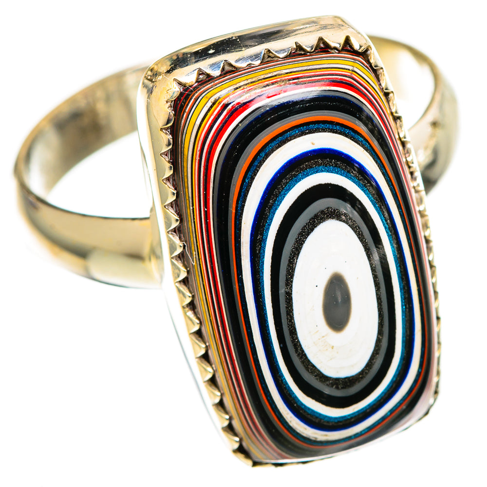 Fordite Rings handcrafted by Ana Silver Co - RING110557 - Photo 2
