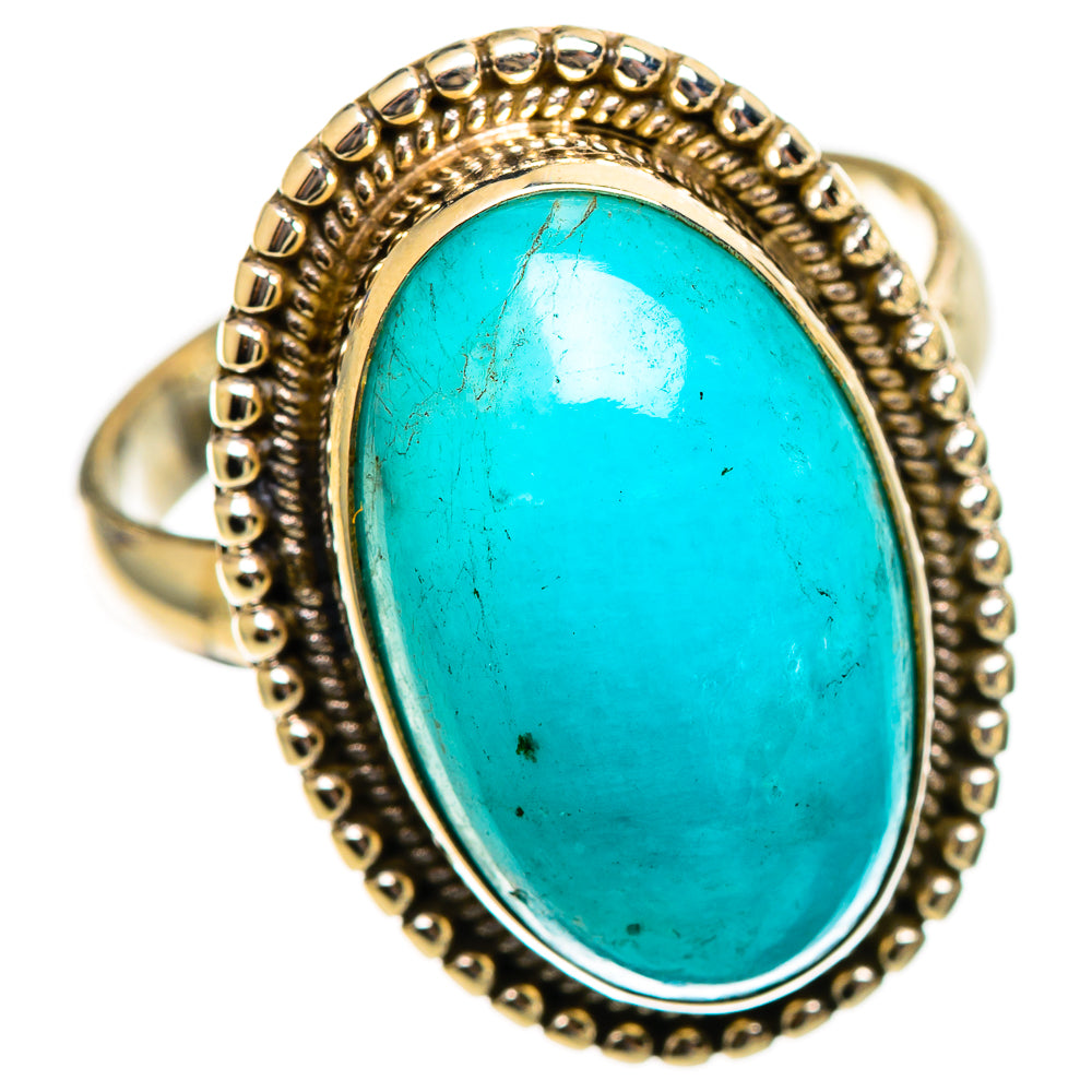 Peruvian Amazonite Rings handcrafted by Ana Silver Co - RING110562 - Photo 2