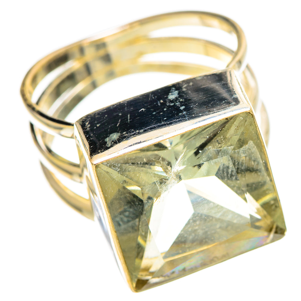 Green Amethyst Rings handcrafted by Ana Silver Co - RING110590 - Photo 2