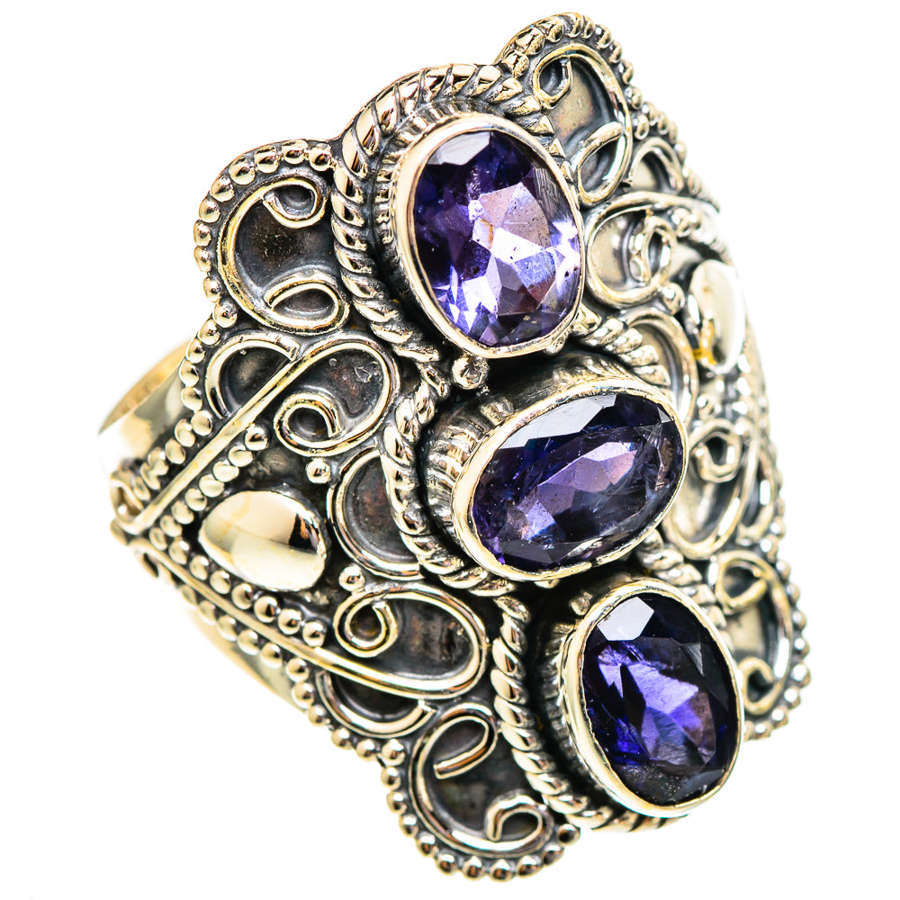 Violet Spinel Rings handcrafted by Ana Silver Co - RING110597 - Photo 2