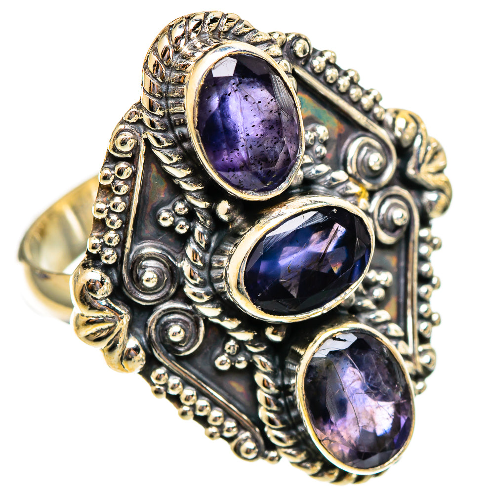 Violet Spinel Rings handcrafted by Ana Silver Co - RING110601 - Photo 2