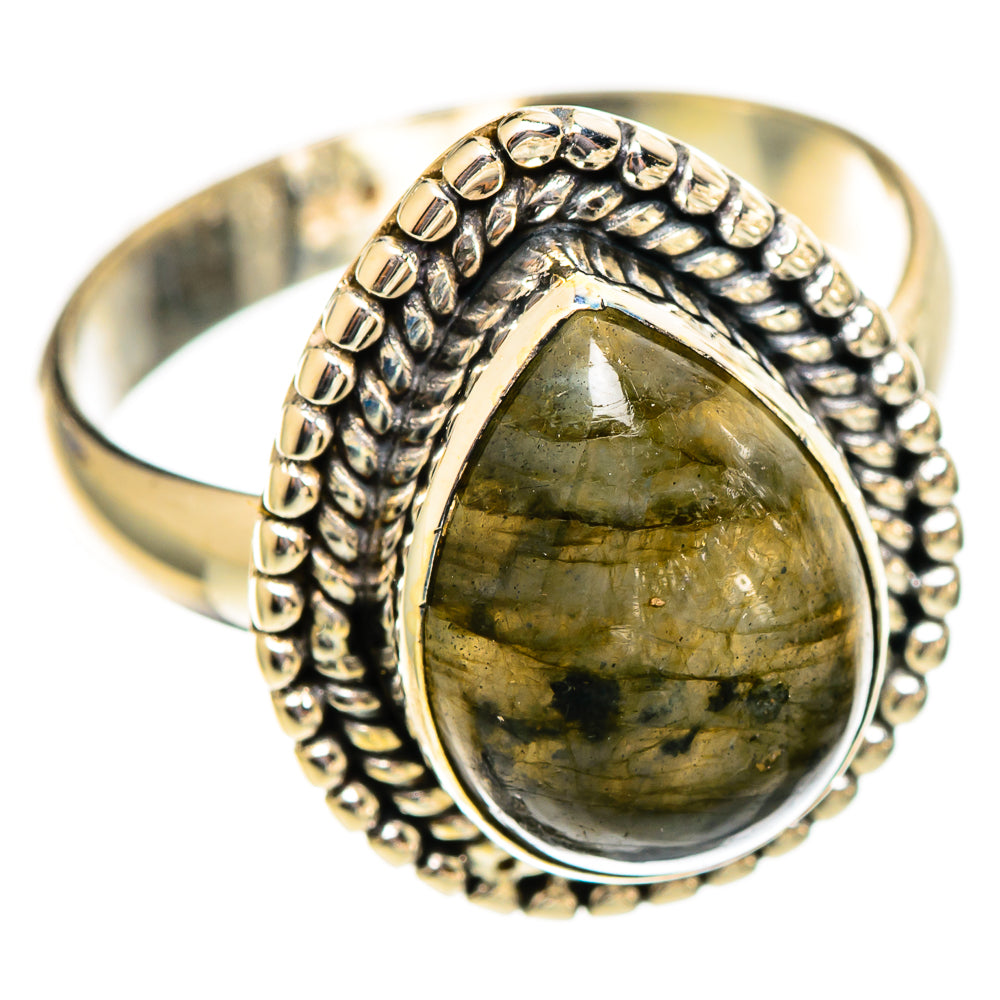 Labradorite Rings handcrafted by Ana Silver Co - RING110613 - Photo 2