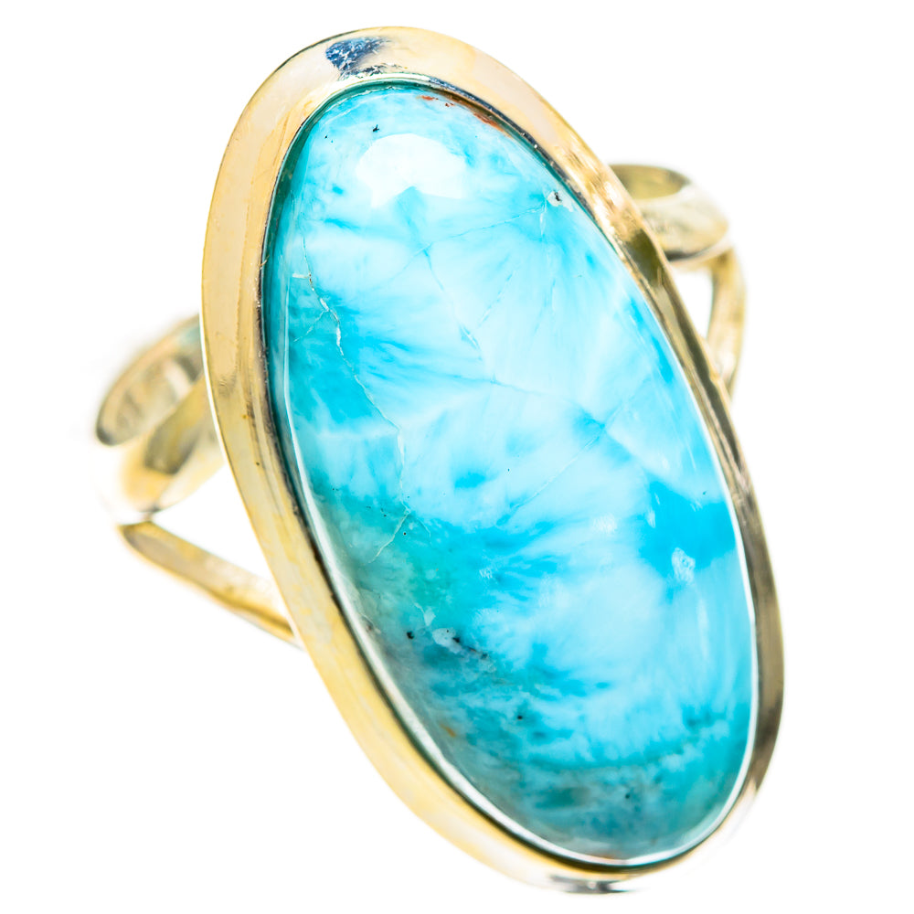 Larimar Rings handcrafted by Ana Silver Co - RING110614 - Photo 2